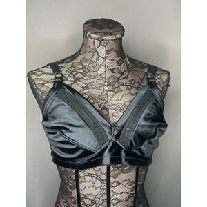 Vintage Dianna Patel Black Bra Size 38DD‎